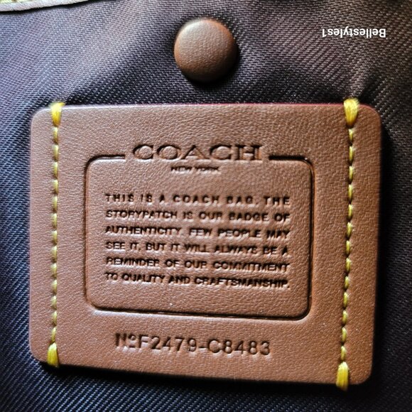 COACH Chaise Pebbled Leather Crossbody Bag- Black color $238. - Picture 15 of 16